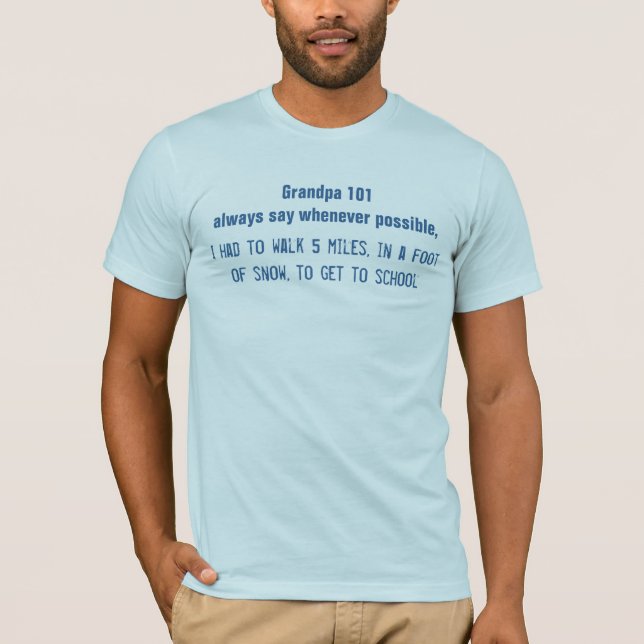 Camiseta T-shirt cómico do vovô (Frente)