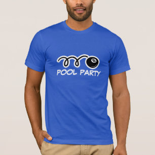 Camiseta T-shirt cómico para jogadores da piscina