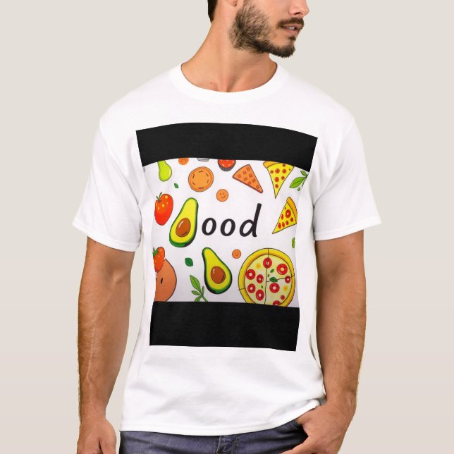 Camiseta t-shirt comida art (Frente)