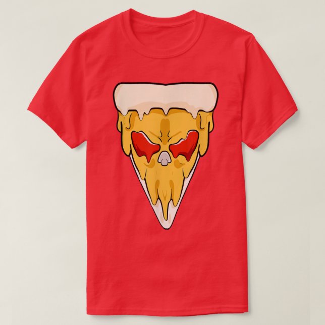 Camiseta T-Shirt comida Face Pizza (Frente do Design)