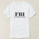 Camiseta T-shirt completo do italiano do FBI Blooded (Frente do Design)