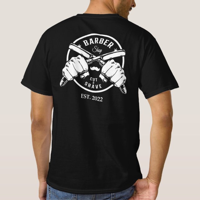 Camiseta t-shirt compra barbeiro (Verso)