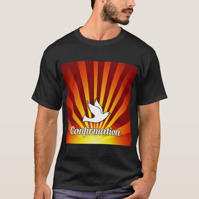 Camiseta T-shirt, Confirmação Personalizar, Personalizar No (Frente)