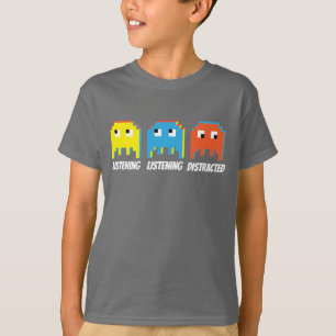 Camiseta T-shirt confundido de escuta de escuta dos miúdos