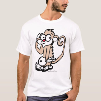 Camiseta T-shirt confuso do macaco