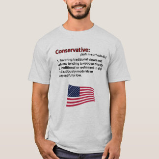 Camiseta T-shirt conservador da definição