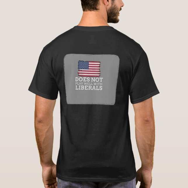 Camiseta T-shirt conservadora americana (Verso)