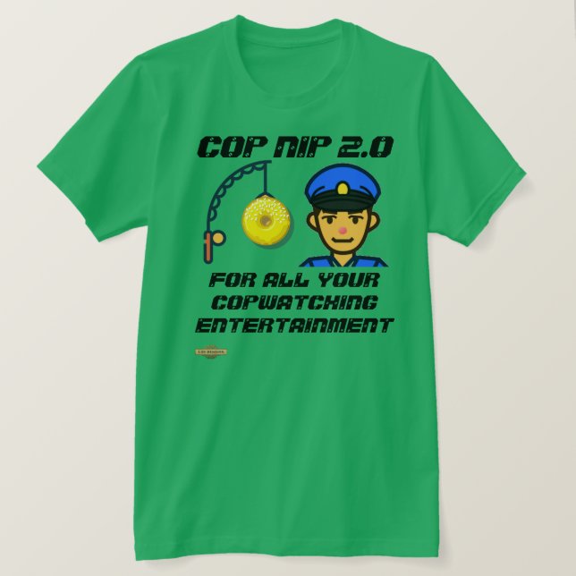 Camiseta t-shirt "COP NIP 2.0" (Frente do Design)