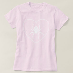 Camiseta T-Shirt Coração de Aranha Rosa