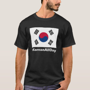 Camiseta T-shirt coreano do orgulho do #KOREANALLDAY