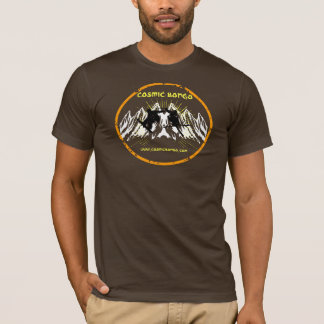 Camiseta t-shirt cósmicos do esqui e do snowboard dos