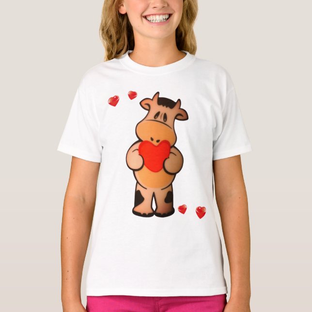 Camiseta T-Shirt Cow friend  (Frente)