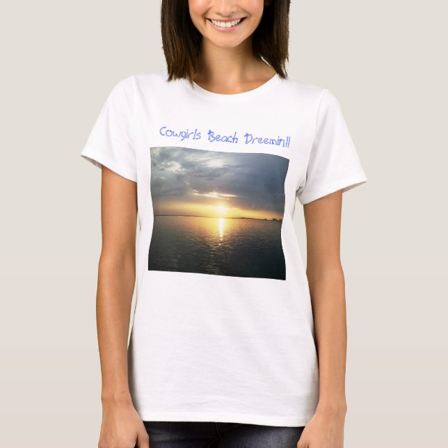 Camiseta T-Shirt CowGirl Beach Dreemin! (Frente)