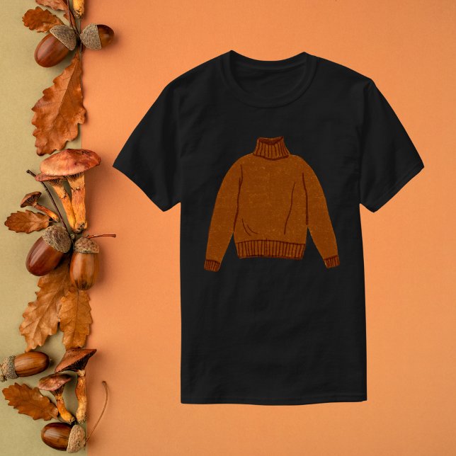 Camiseta T-Shirt Cozy Brown Sweater (Criador carregado)