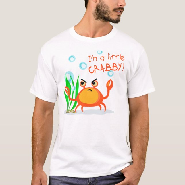 Camiseta T-shirt Crabby do caranguejo (Frente)