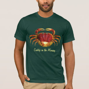 Camiseta T-shirt Crabby do CARANGUEJO da manhã