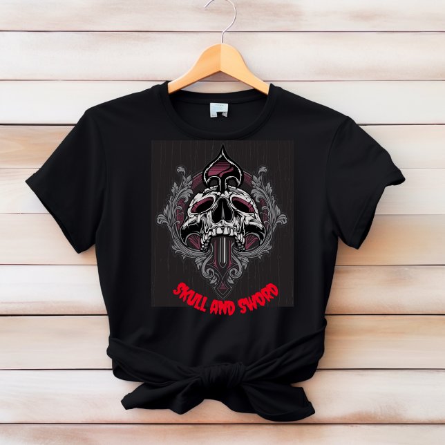Camiseta T-Shirt Crânio e Espada (Criador carregado)