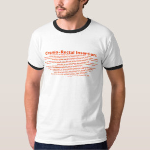 Camiseta T-shirt Cranio-Retal dos homens da inserção