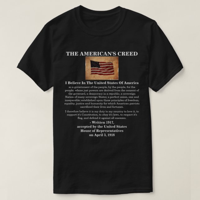Camiseta T-Shirt CREED DA AMÉRICA (Frente do Design)