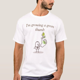 Camiseta T-shirt - crescendo um polegar verde