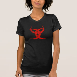 Camiseta T-shirt crescentes triplos vermelhos