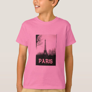 Camiseta T-shirt, criança/torre Eiffel