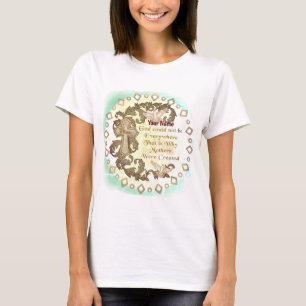 Camiseta T-shirt cristão divino da mamã