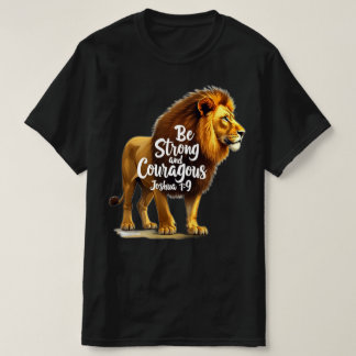 Camiseta T-Shirt cristão | Seja forte e corajoso