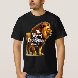 Camiseta T-Shirt cristão | Seja forte e corajoso
