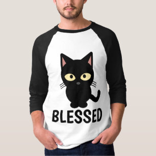Camiseta T-shirt cristãos do amante do CAT, ABENÇOADOS