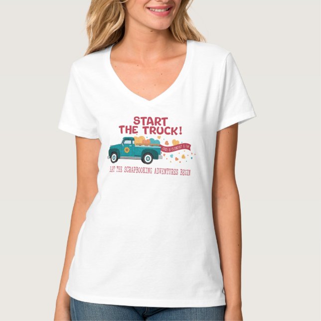 Camiseta T-shirt CROPTOBERFEST 2024 - Start the Truck red (Frente)