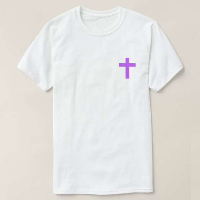 Camiseta T-Shirt Cruz Roxo (Frente do Design)