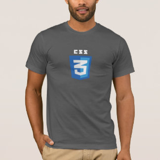 Camiseta T-shirt CSS3 (cinzas)