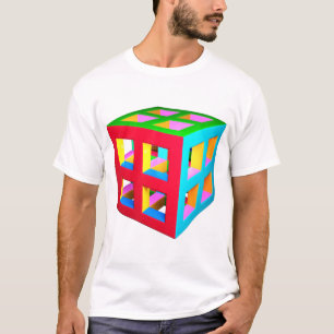 Camiseta T-Shirt Cubo Colorida
