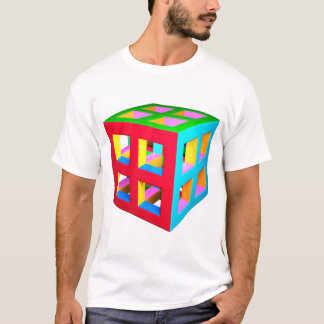 Camiseta T-Shirt Cubo Colorida