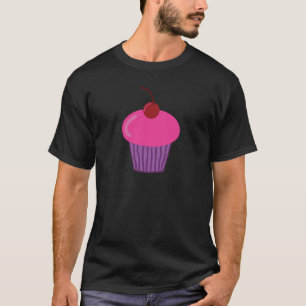 Camiseta T-Shirt Cupcake Rosa