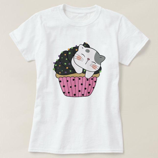 Camiseta T-Shirt Cupcat (Frente do Design)