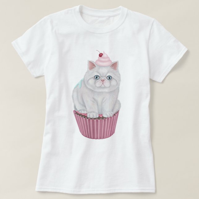 Camiseta T-Shirt Cupcat (Frente do Design)