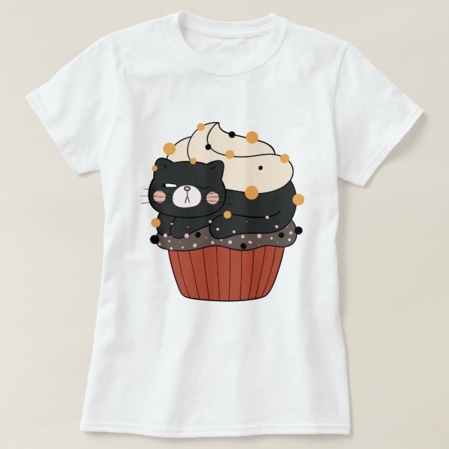 Camiseta T-Shirt Cupcat (Frente do Design)