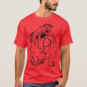 Camiseta T-Shirt Curiosa Bulldog
