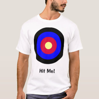 Camiseta T-shirt customizável 1 do Bullseye do alvo tomado