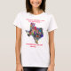 Camiseta T-shirt customizável colorido de Texas - (Frente)