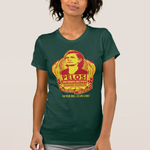 Camiseta T-shirt customizável da paródia de Nancy Pelosi