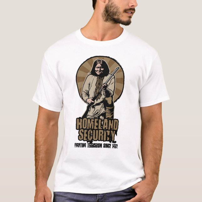 Camiseta T-shirt customizável da segurança interna (Frente)