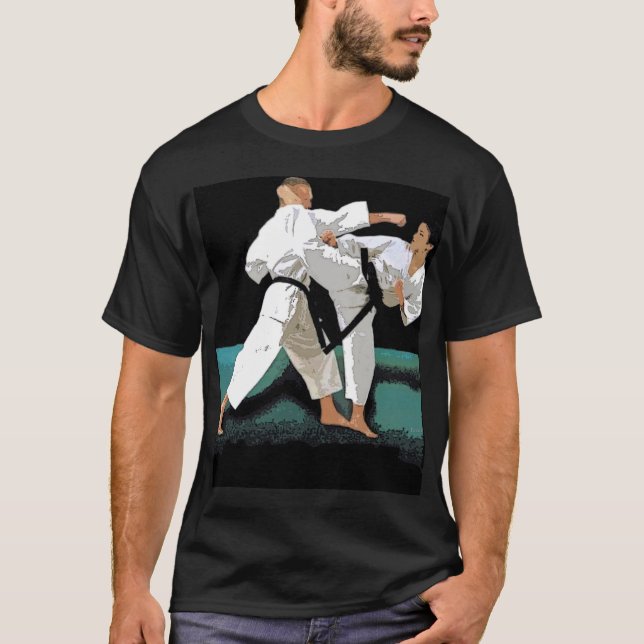 Camiseta T-shirt customizável das artes marciais (Frente)