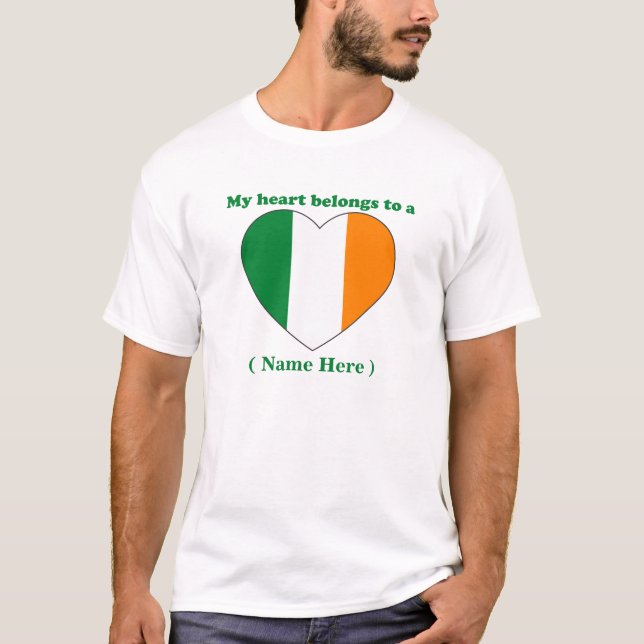 Camiseta T-shirt customizável de Ireland (Frente)