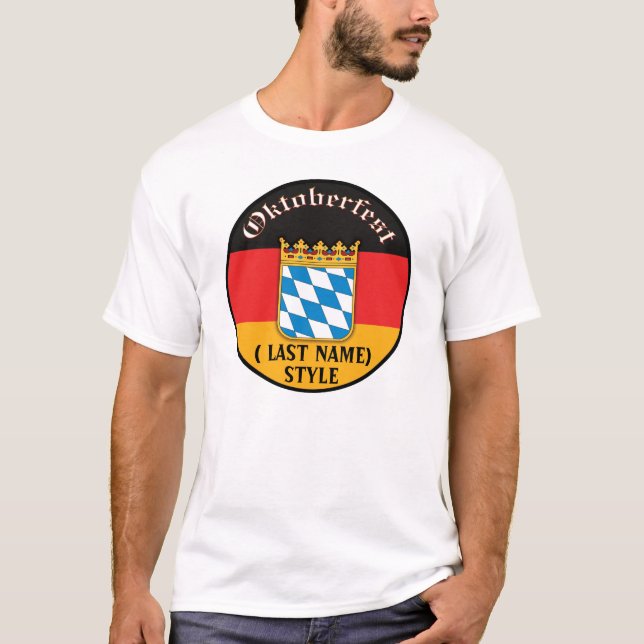 Camiseta T-shirt customizável de Oktoberfest (Frente)
