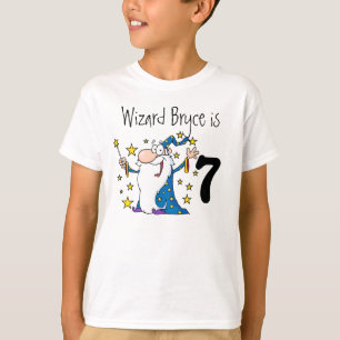Camiseta T-shirt customizável do aniversário do feiticeir