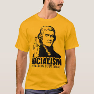 Camiseta T-shirt customizável do Anti-Socialismo de