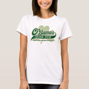Camiseta T-shirt customizável do bar irlandês de Obama